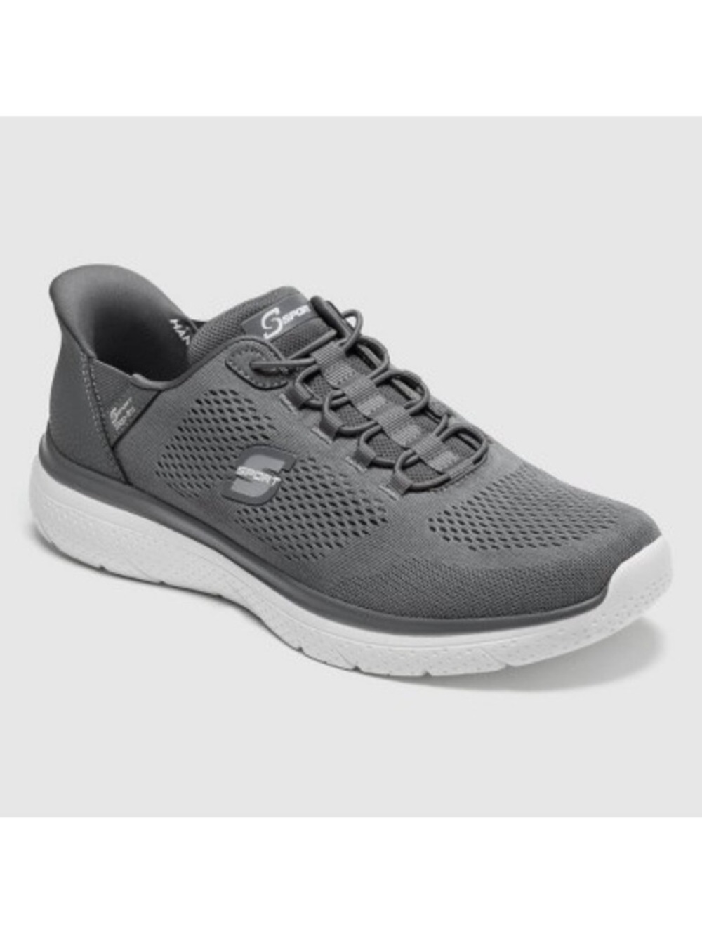 S Sport By Skechers Men's Moralis Step In Elastic Sneakers in Gray